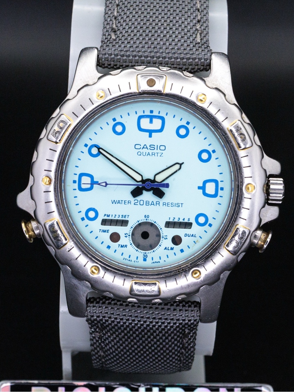Casio Marlin AD-734 Vintage Analog/Digital 40mm JDM Import Watch READ